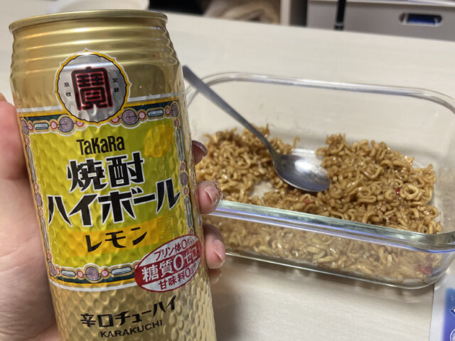 やきそばと焼酎