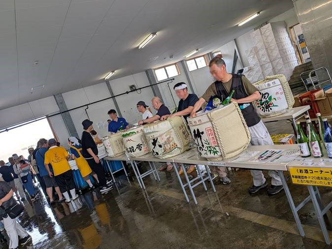 鼠ヶ関イカ・マグロまつり　地酒コーナー