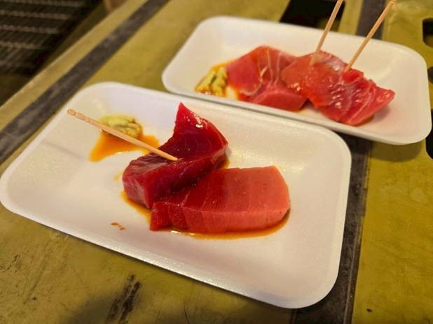 鼠ヶ関イカ・マグロまつり　マグロお刺身