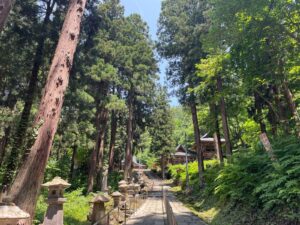 亀岡文珠_石畳の参道