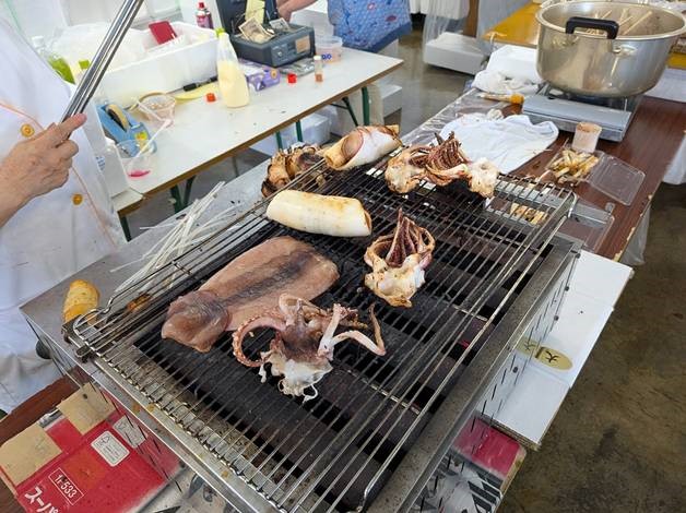 鼠ヶ関イカ・マグロまつり　焼きイカ