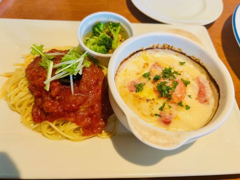 山形市七日町御殿堰にあるいつもの場所のランチ
