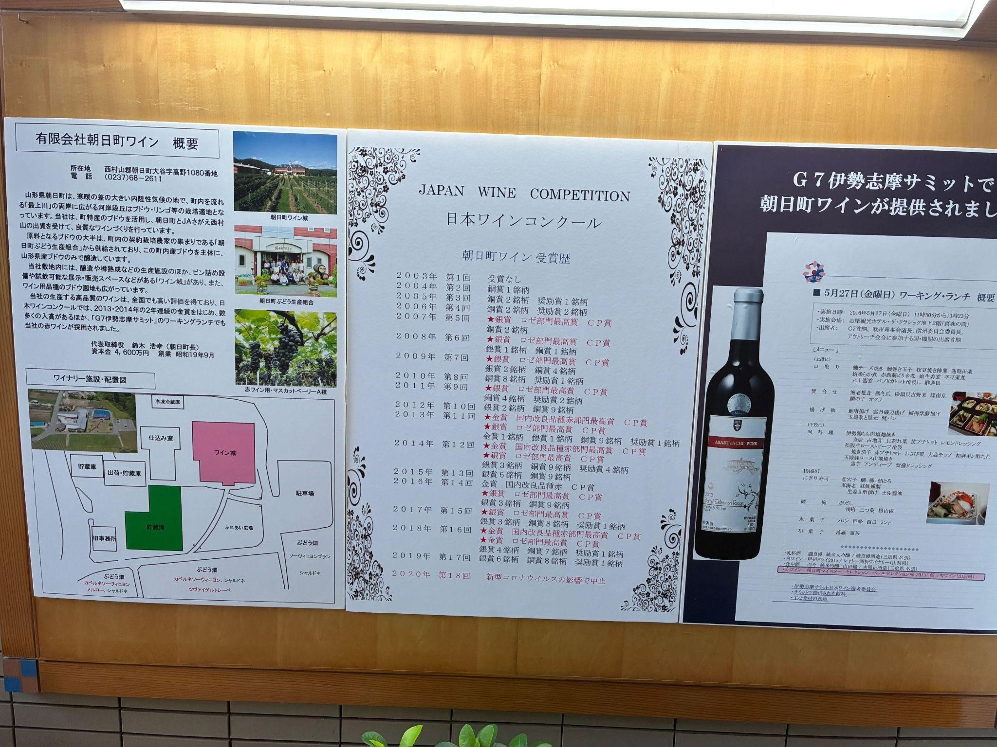 朝日町ワイン_ワインコンクール