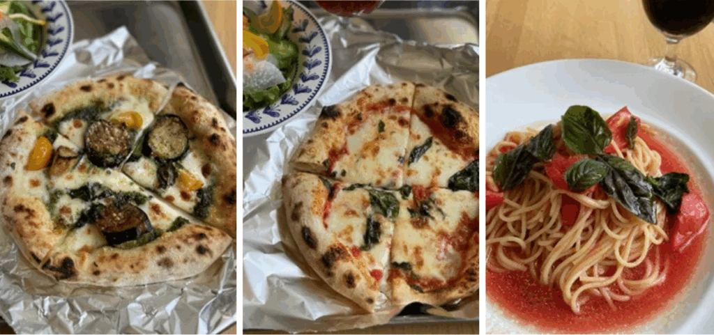 ピザとパスタ