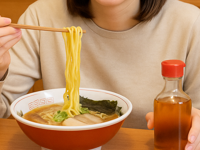 ラーメンにスを入れて食べる人のレビュー