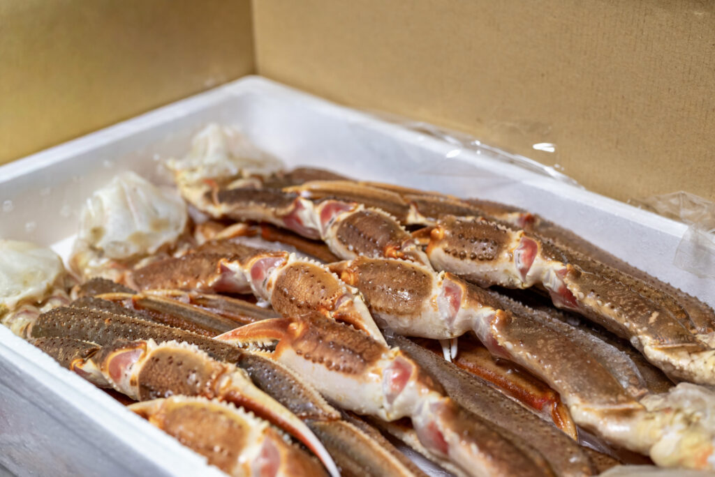 お取り寄せの蟹