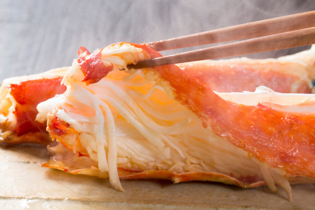 アツアツのカニの身