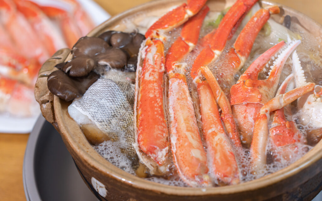冬料理の定番のかに鍋