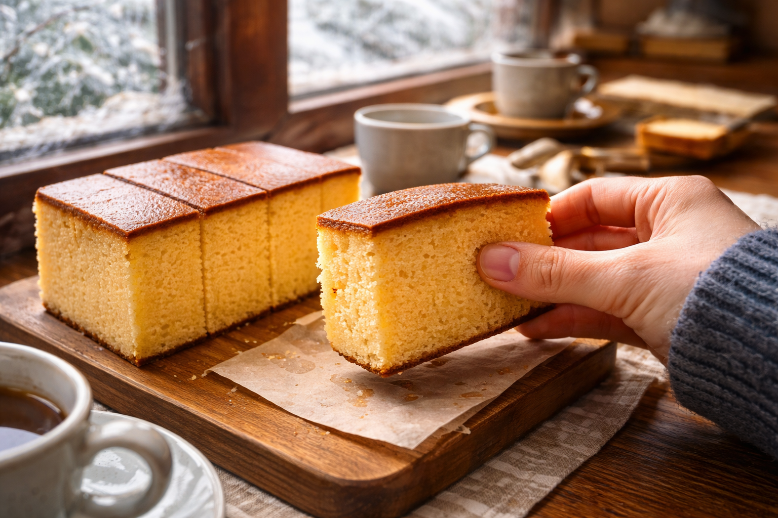 【山形市】菓遊専心 戸田屋正道の積年のカステラを実食｜地元ブロガーともみさんの戸田屋正道 口コミ・評判・レビューまとめ アイキャッチ