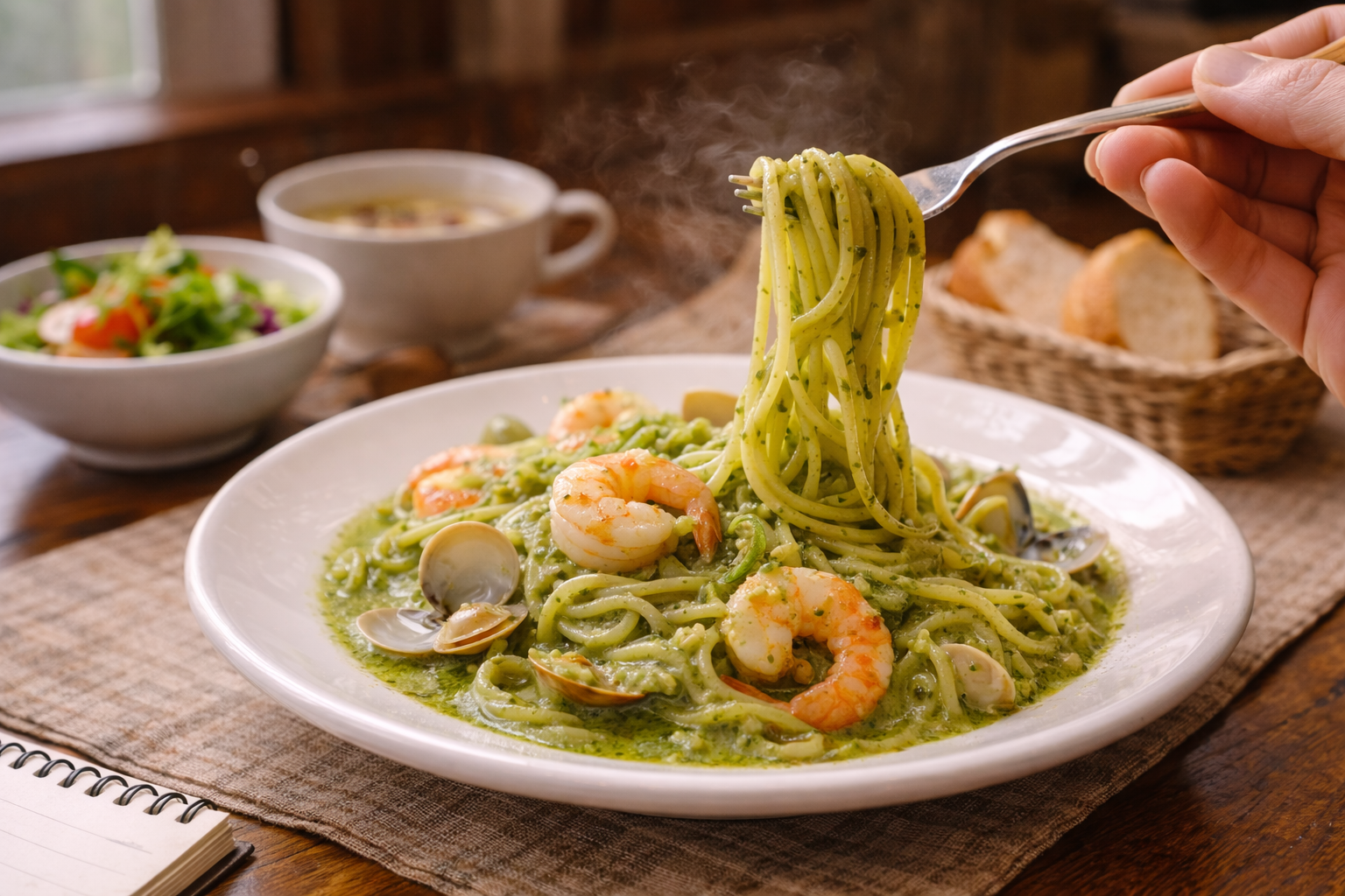 【山形市】イタリアン「POLC」の魚介ジェノベーゼクリームを実食｜地元ブロガーにゃんさんによるリアルな口コミレビュー アイキャッチ