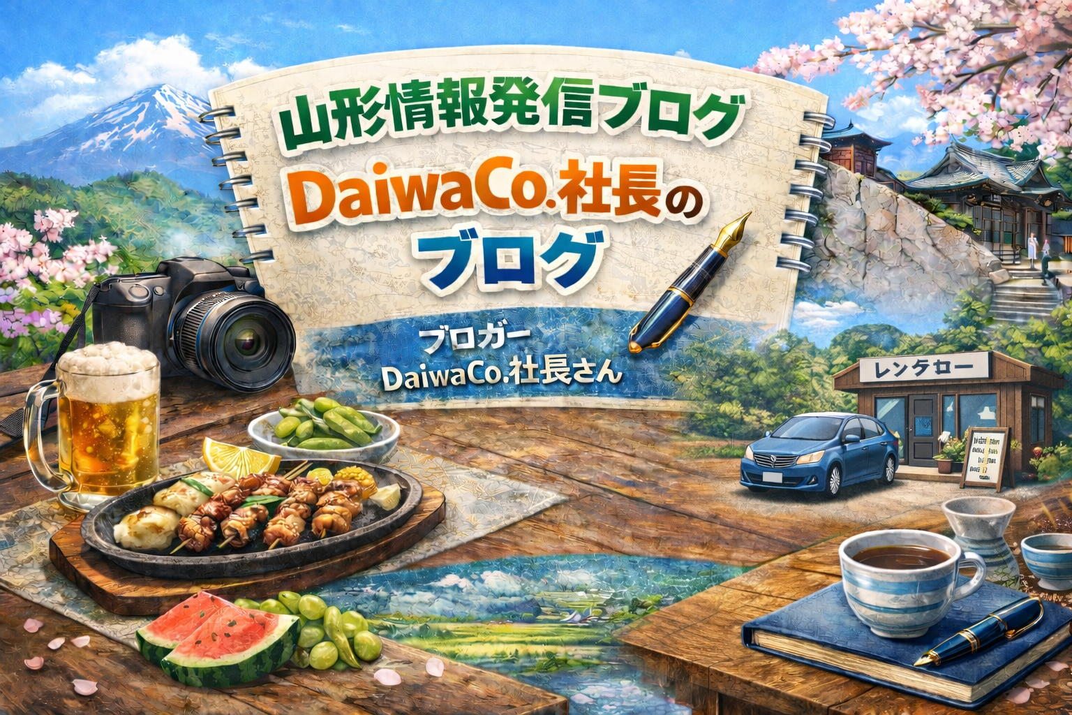 【山形県山形市】自家製麺たつ之也の味玉醤油らーめん｜地元ブロガーDaiwaCo.社長さんの実食レポート アイキャッチ