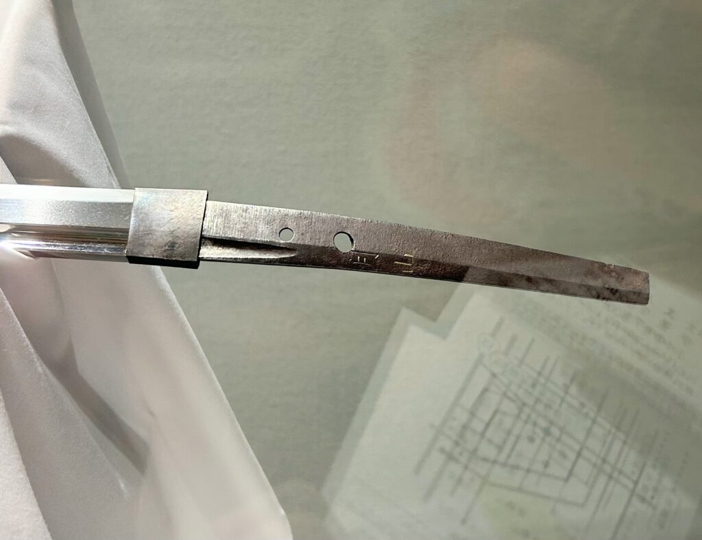 古刀 月山 室町時代作の茎｜月山と刻まれた銘