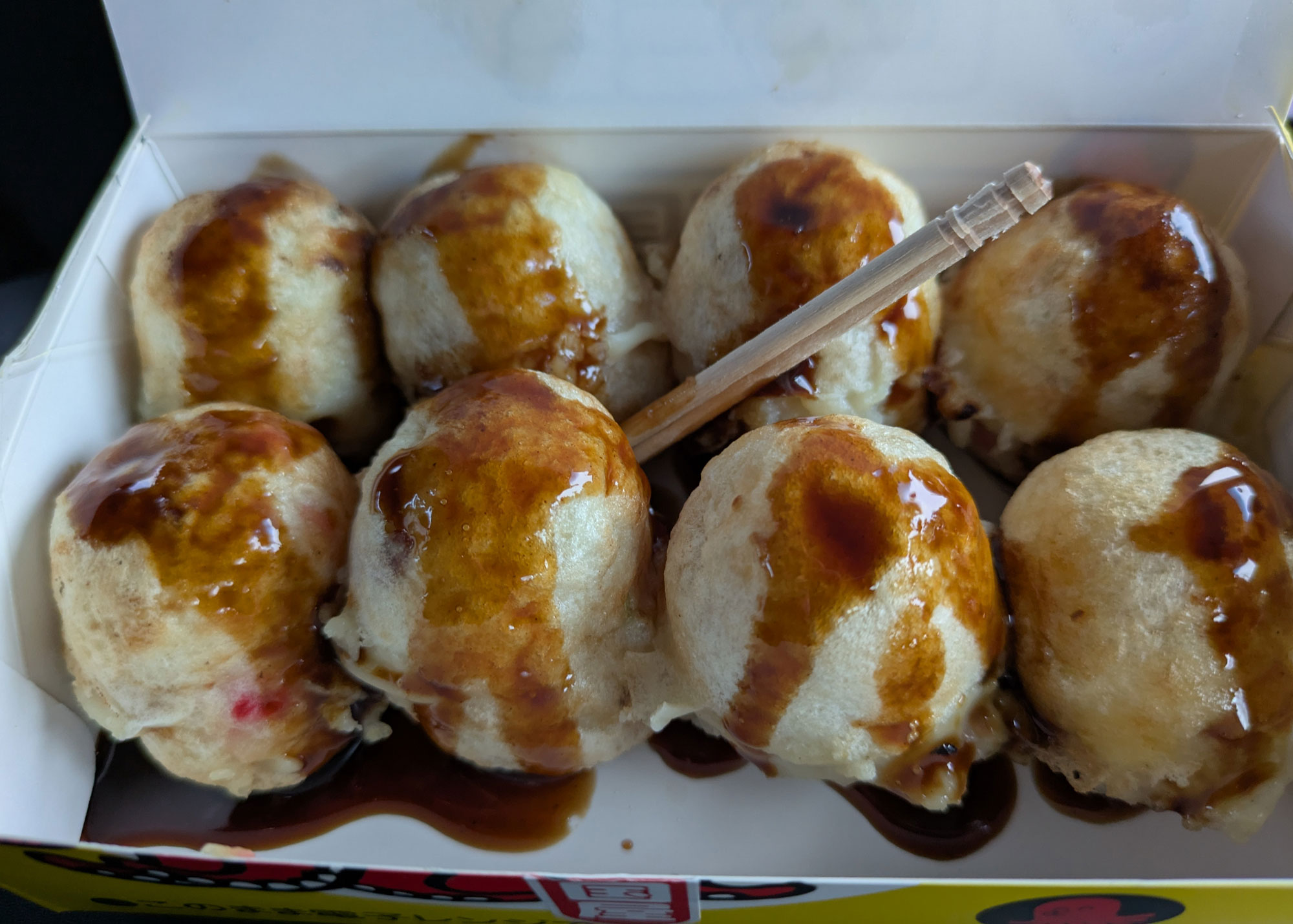 マヨタコ（ソースをかけ）