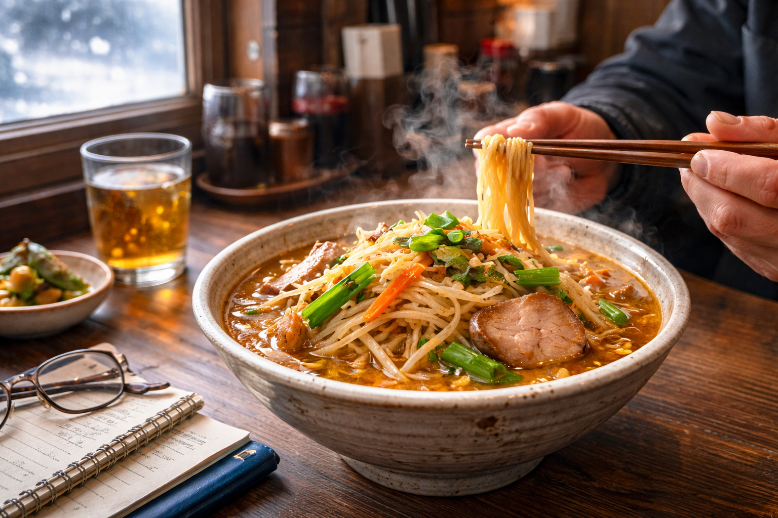 【山形県酒田市】老舗食堂「お食事処 あづま」のみそ野菜ラーメンを実食｜地元ブロガー余目人さんのリアルな口コミ体験 アイキャッチ