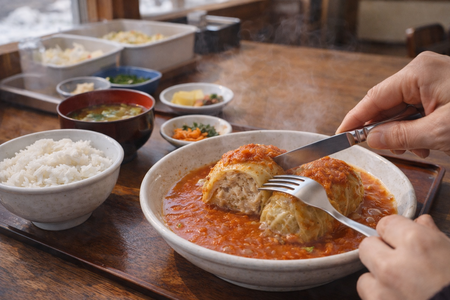 【山形県河北町】旬菜LOHASゆうゆうの口コミ・評判・レビュー｜冬限定ロールキャベツ定食を地元ブロガーともみさんが実食 アイキャッチ