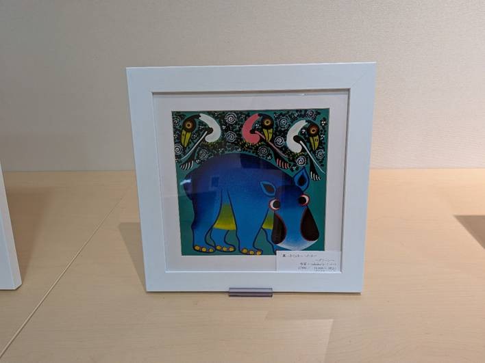 ティンガティンガ原画展_真っ赤なほっぺのカバ