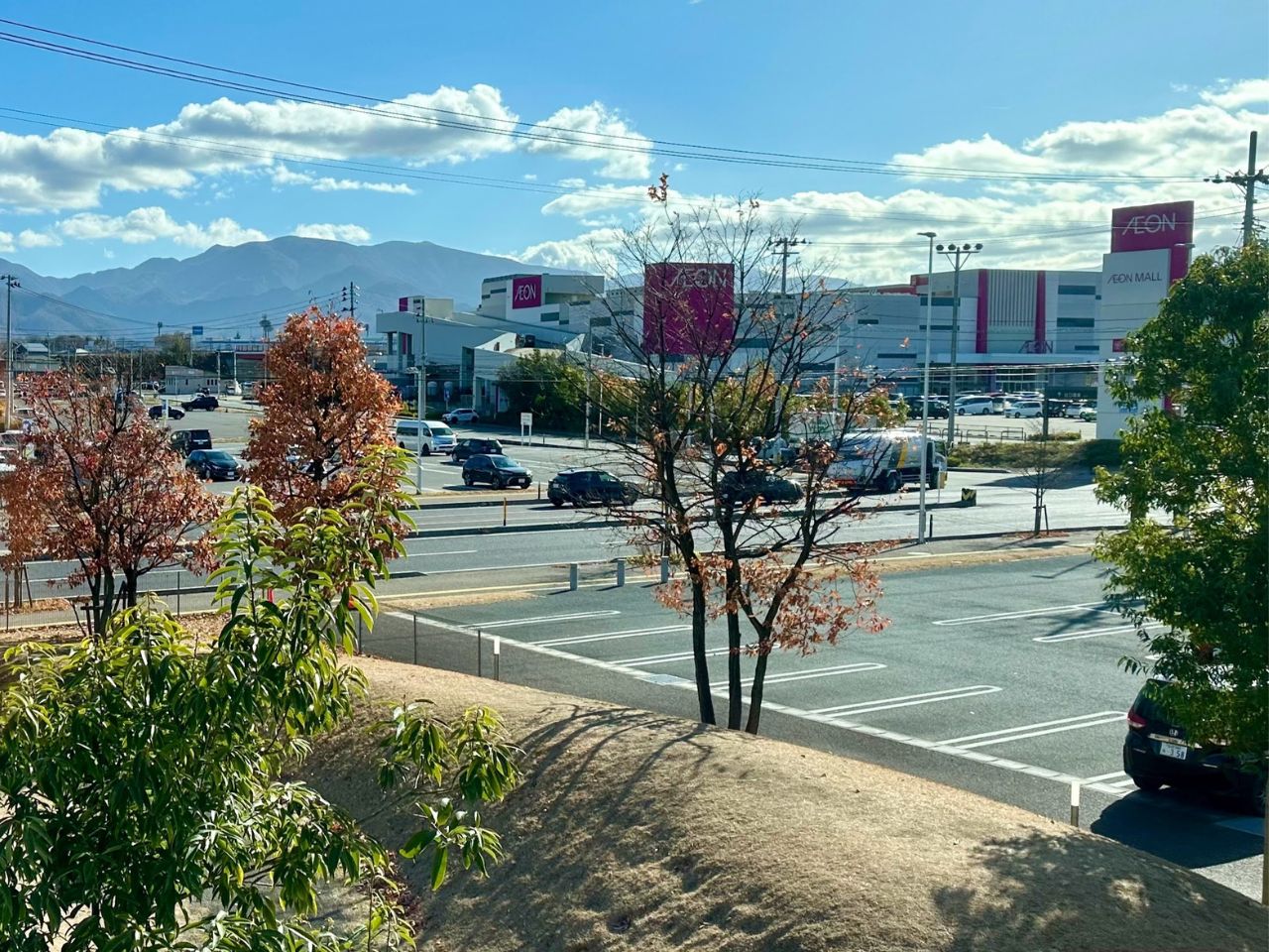 げんキッズから見えるイオンモール天童