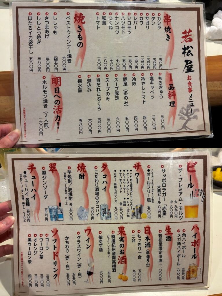 メニュー