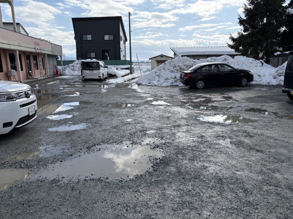 まさみ亭の駐車場