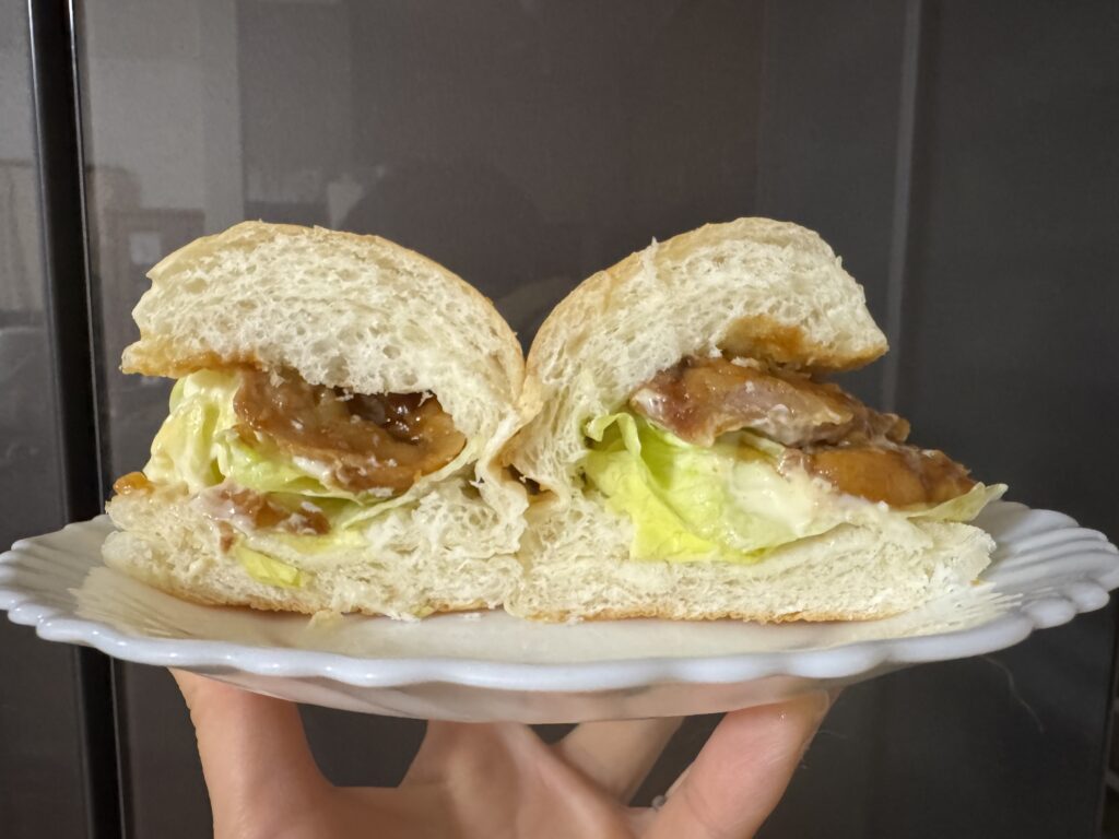 照り焼きコッペ2断面