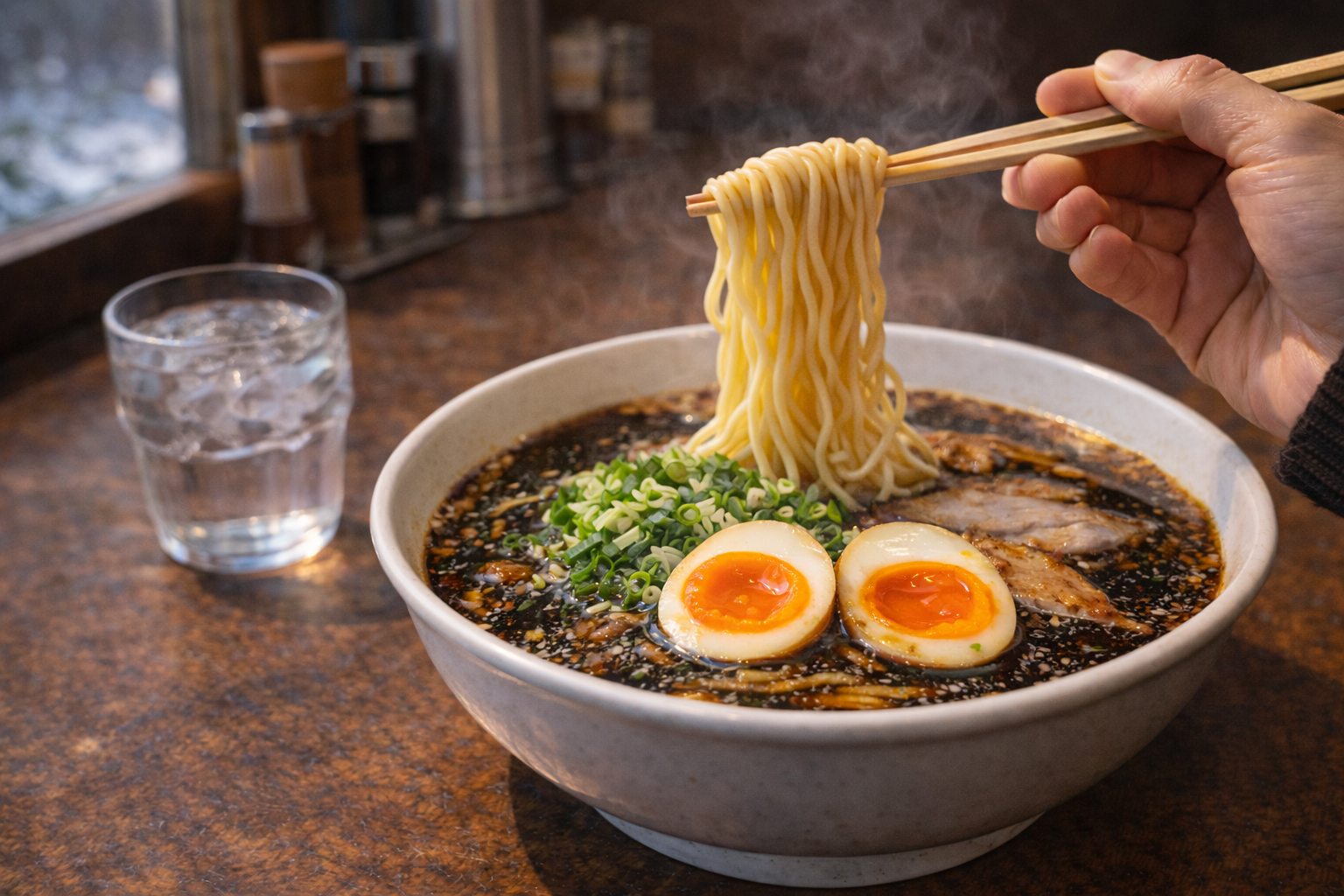 【山形県酒田市】麺屋 新三の口コミ・評判・レビュー｜味玉マー油ラーメンを地元ブロガーゆーぼーさんがリアル体験 アイキャッチ