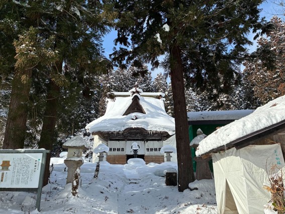 雪の中の笹野観音(笹野観世音)_外観