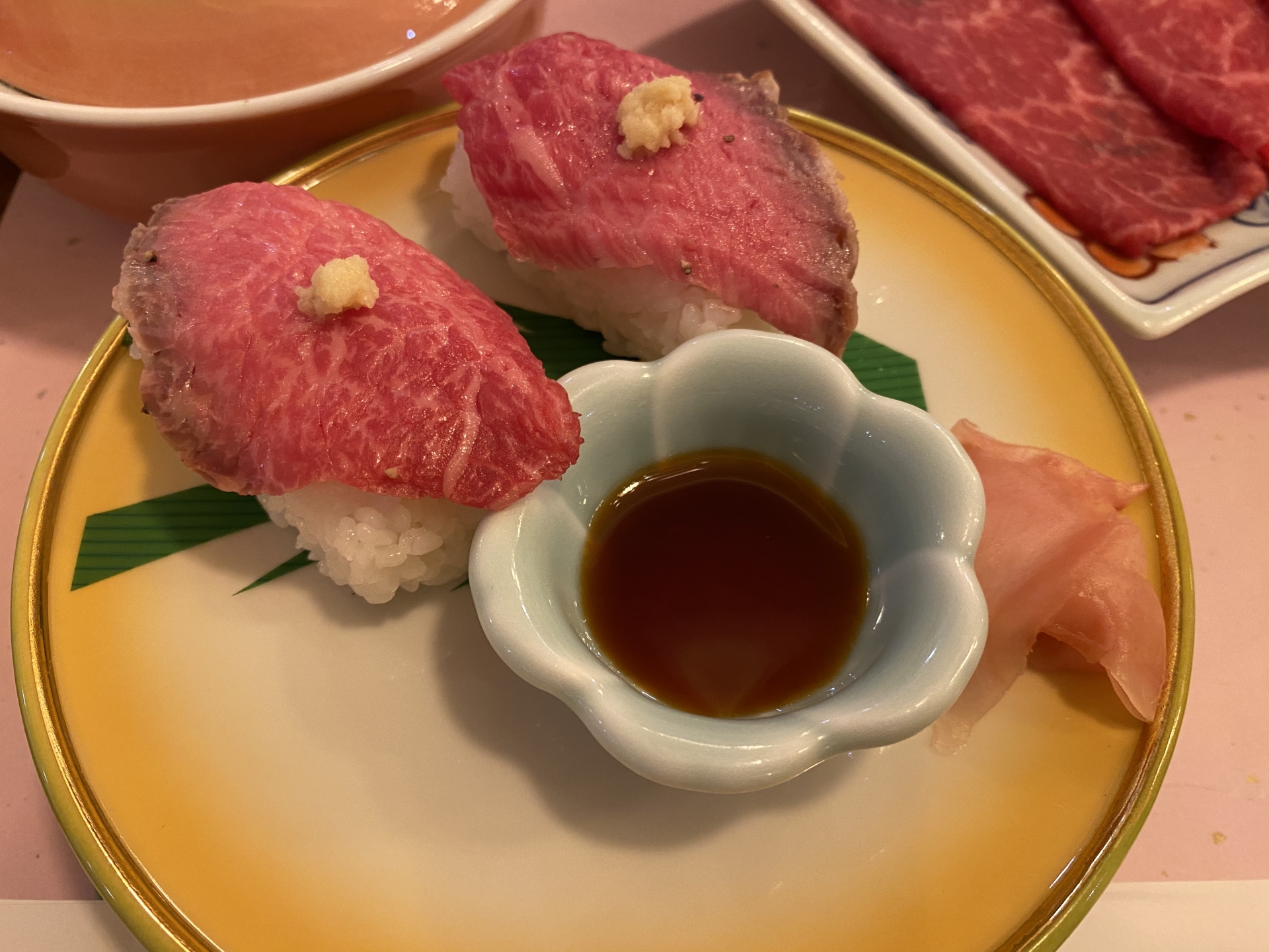 山形牛のたたき寿司