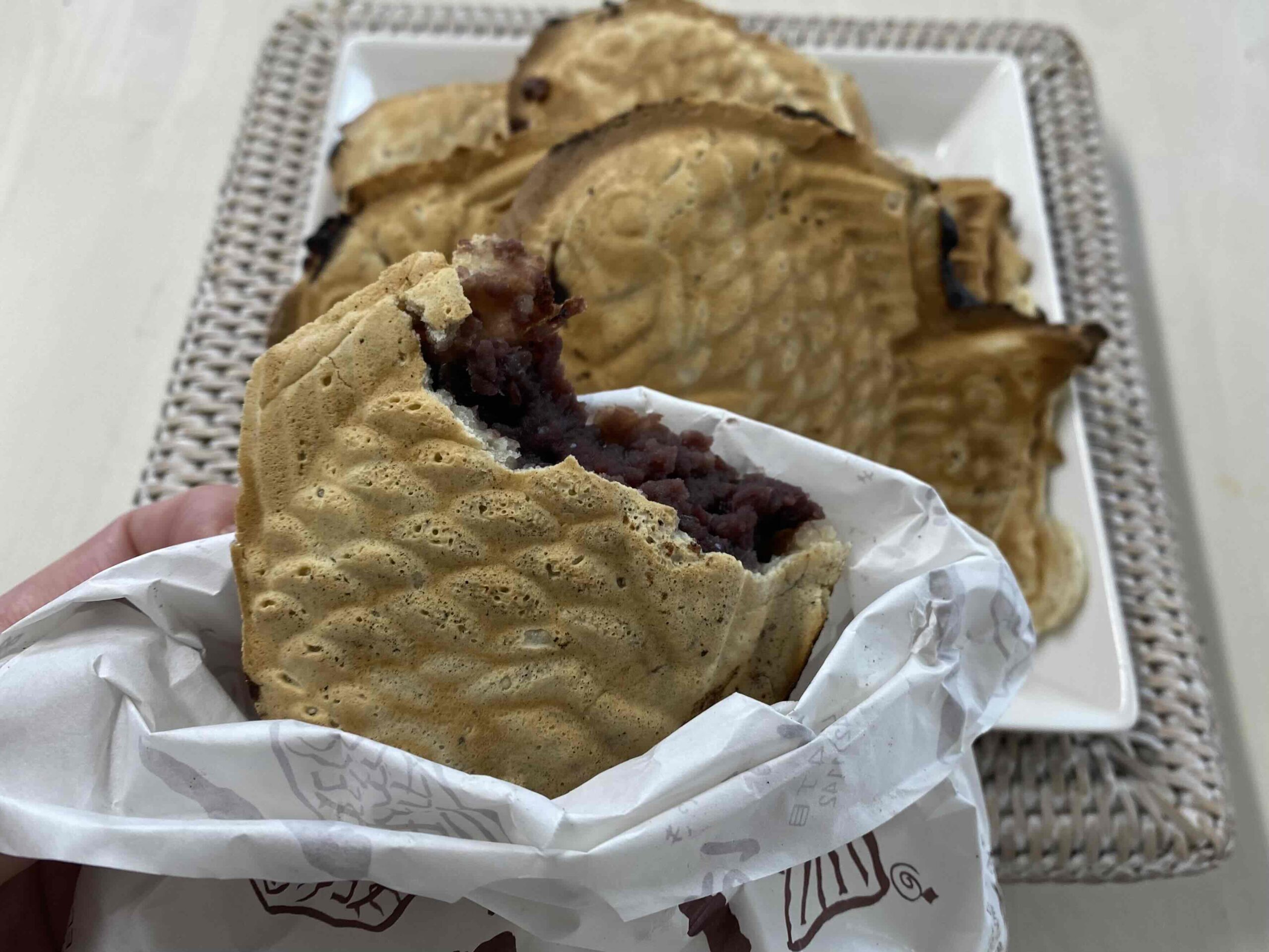 たい焼きの断面