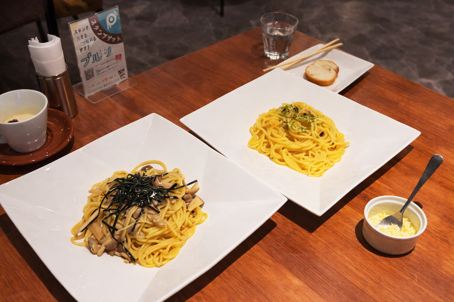 ランチで人気のパスタコース