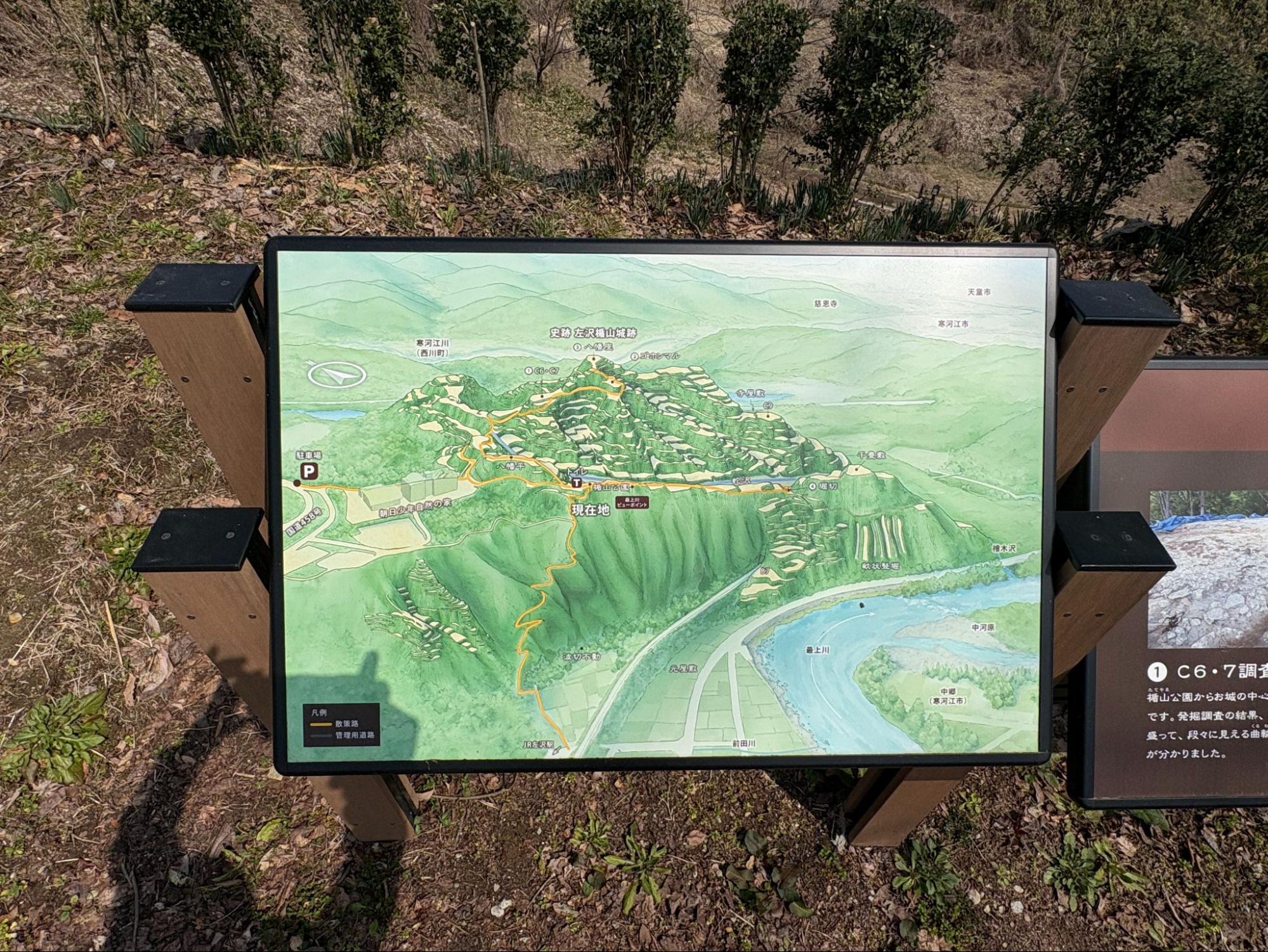 展望台にある案内板