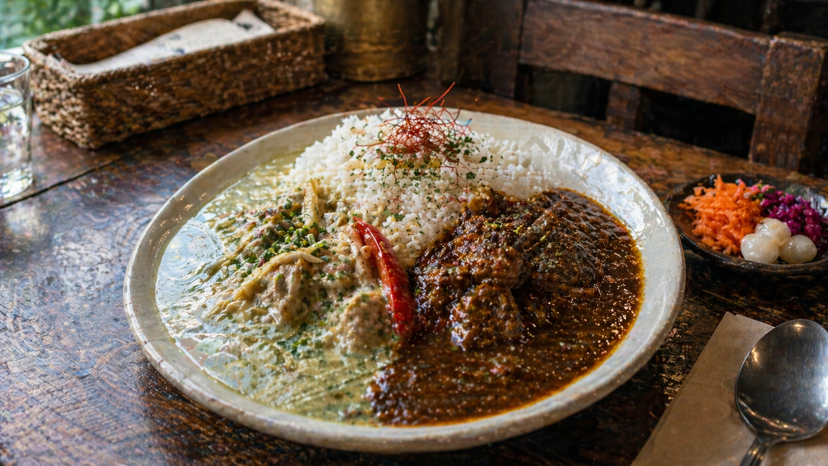 【山形県山形市】KG Curryの口コミ・評判・レビュー｜地元ブロガートウヒさんが体験した和風出汁グリーンカレーが話題の人気店 アイキャッチ