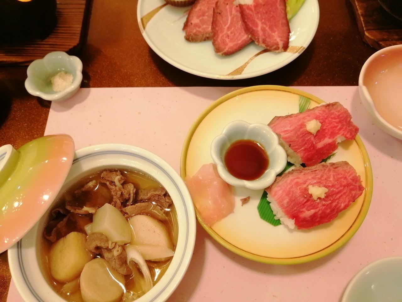 芋煮と米沢牛