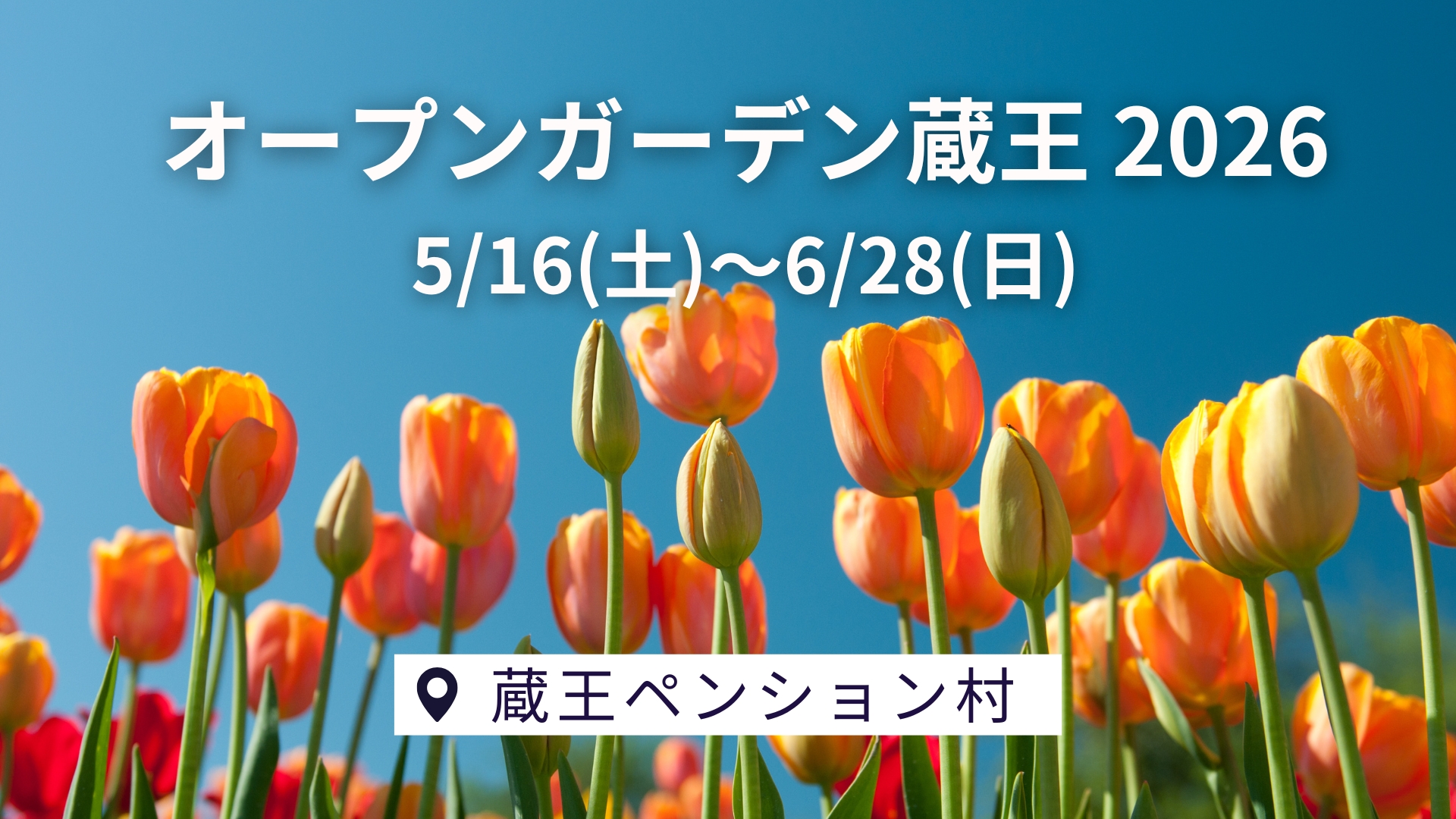 【5/16～イベント情報】上山市 蔵王ペンション村オープンガーデン2026 アイキャッチ