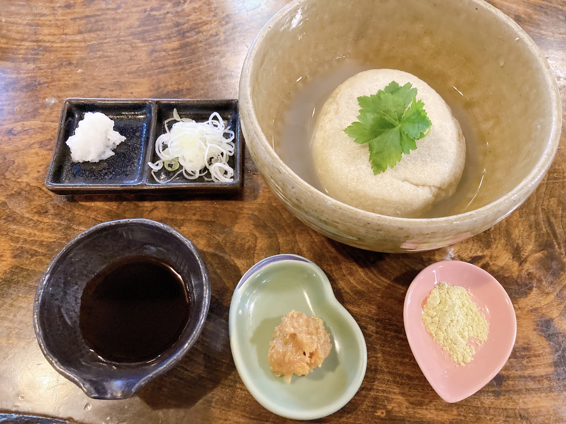 薬味がかかったかいもち
