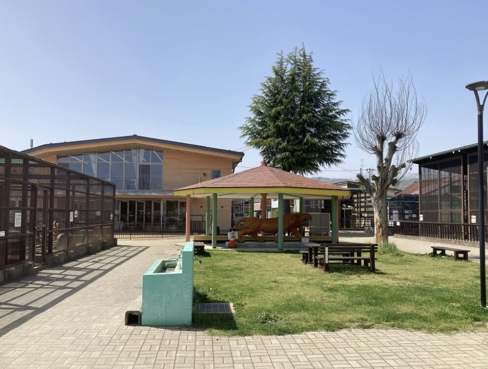 【山形・河北町】入園無料・屋外展示は24時間見学OK！「河北町児童動物園」でツキノワグマに会ってきた アイキャッチ